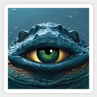 Crocodile Eye Art Sticker